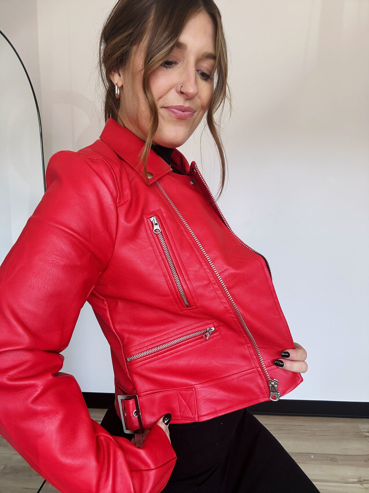 Cherry On Top Leather Jacket