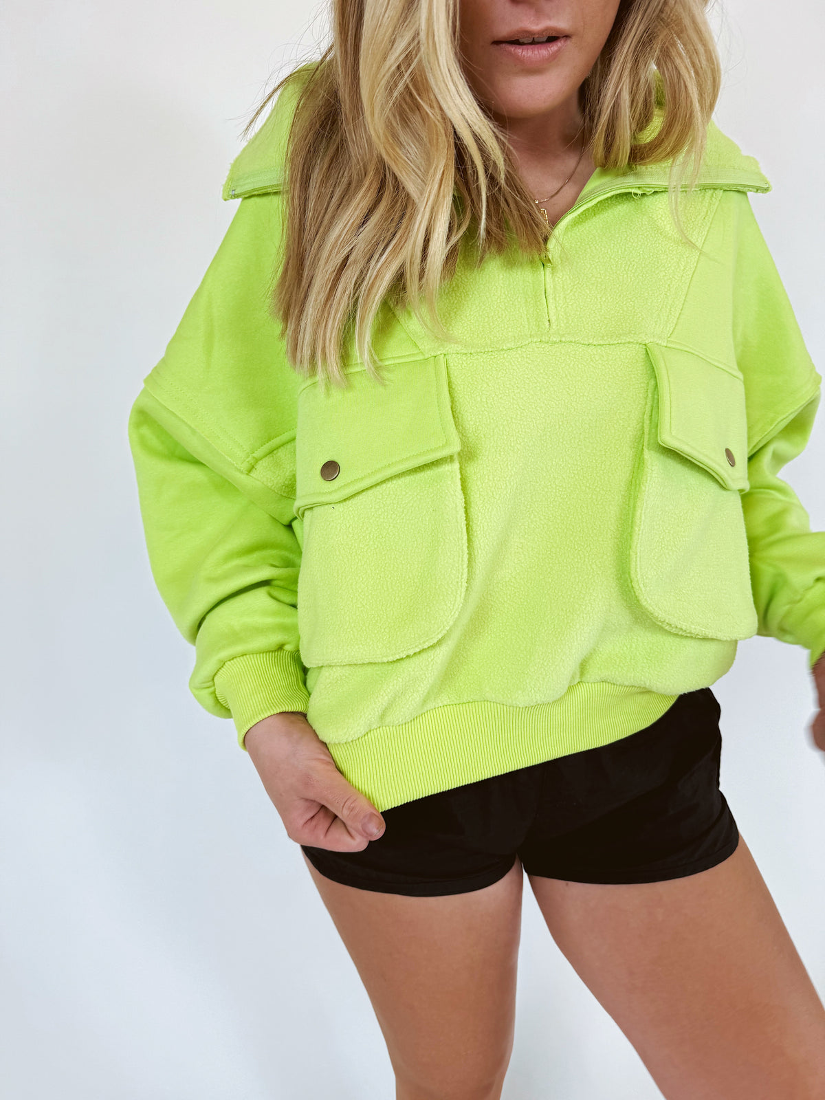 New Day Pullover (lime)