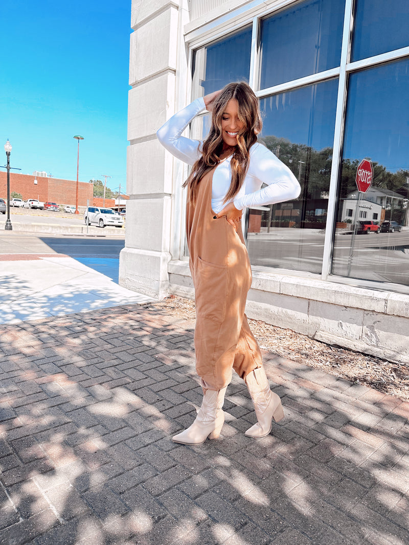Ready To Go Essentials Jumpsuit (copper)