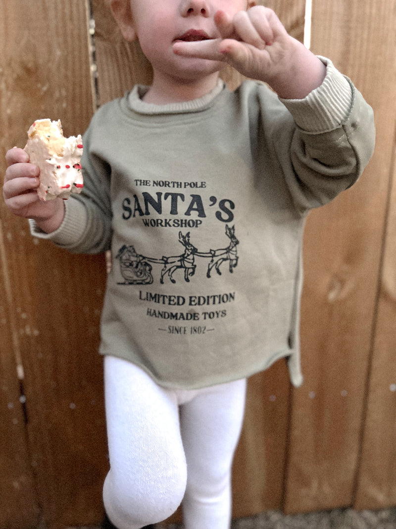 Santa's Workshop Sweatshirt (kids)