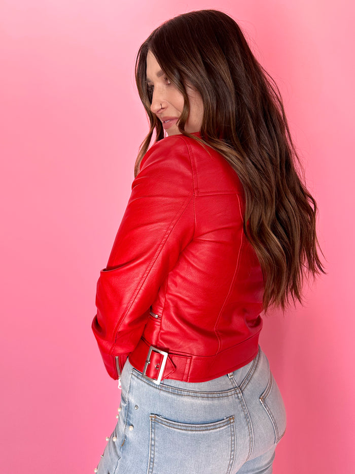 Cherry On Top Leather Jacket