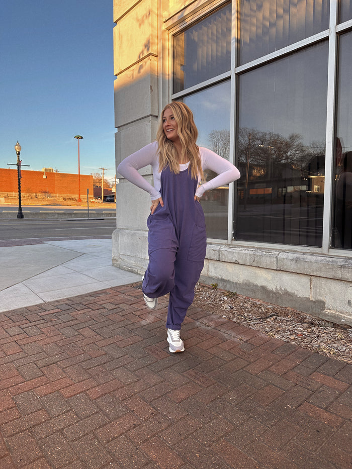 Ready To Go Essentials Jumpsuit (purple)