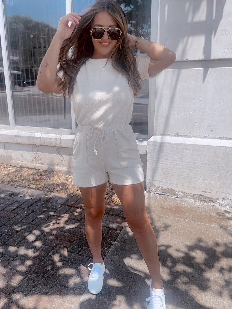 Out and About Ribbed Romper
