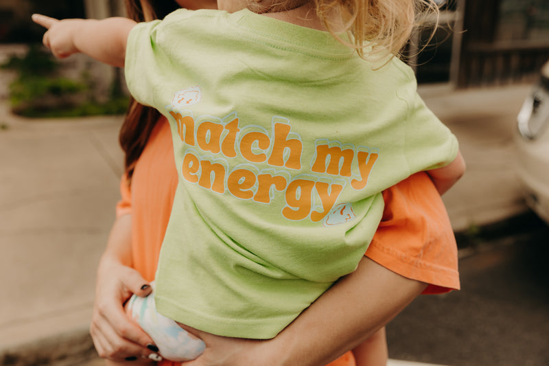Match My Energy Graphic Tee (Lime/Kids)
