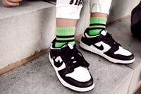 Salem Nights Kids Socks(neon green/black)