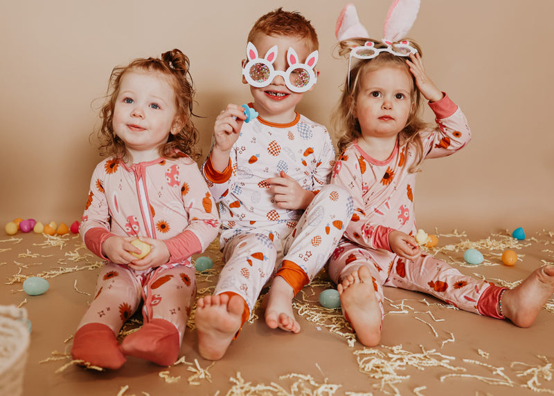 On The Hunt Bamboo Pajamas (pink/orange) *READ DESCRIPTION REASON FOR MARKDOWN